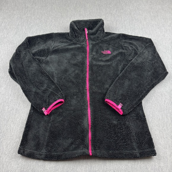 The North Face Other - The North Face Jacket Teen Girls XL 18 Black Pink Osolita High Fleece Full-Zip